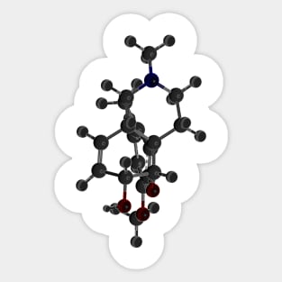 Codeine Molecule Sticker